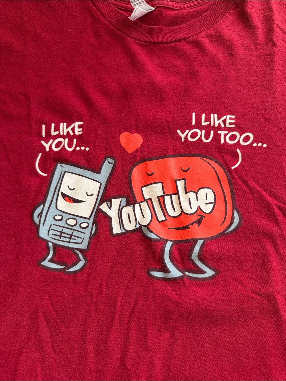 YouTube mobile T-shirt men’s Large